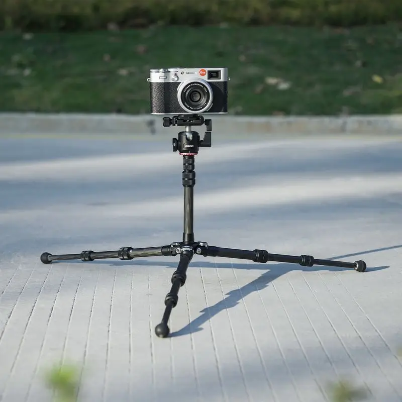 

Ulanzi MT-20 Professional Carbon Fiber Tripod for Digital DSLR Camera With Arca Swiss Adjustable Ballhead Tripod Cold Shoe