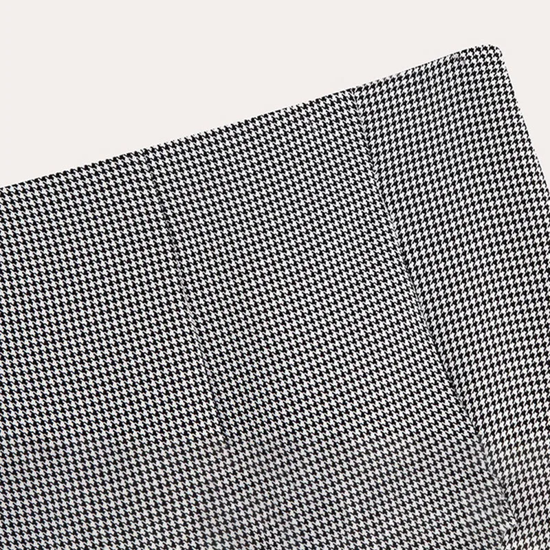 Houndstooth Skirt Women Fashion Simple High Waist All-match Clothing Slim Lady Casual Stretchy Long Umbrella Skirts | Женская одежда