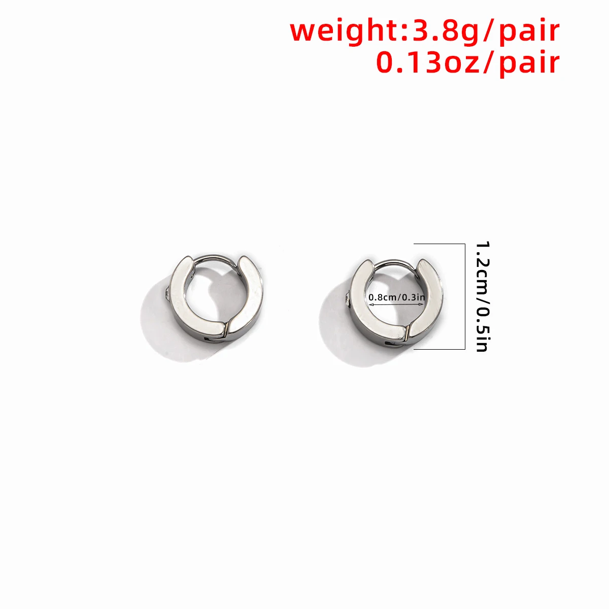

Punk Hiphop Stainless Steel Unique Hoop Earrings For Women Fashion Geometric Circle Earrings Unisex Creative Statement Jewelry