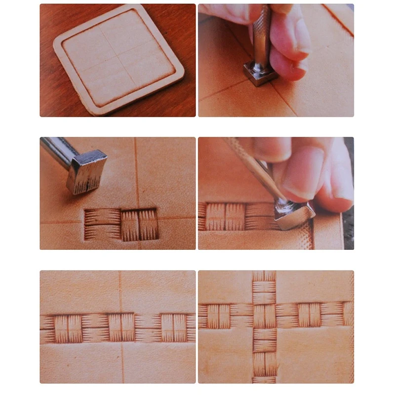 

1Set(20Pcs)Leather Carving Hand Working Saddle Making Tools Engraving Craft Set Leather Printing Leathercraft Tools for Bag