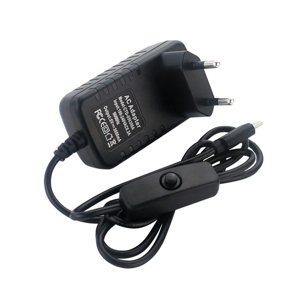 Оригинальный Raspberry Pi 4 Model B комплект из 2 ГБ 8 алюминиевый чехол 3 А переключатель