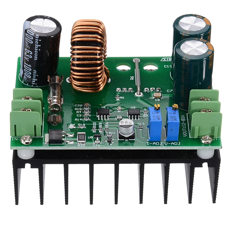 DC 12 V 60 80 Step Up Мощность модуль повышающий преобразователь постоянного тока с 15A 10A