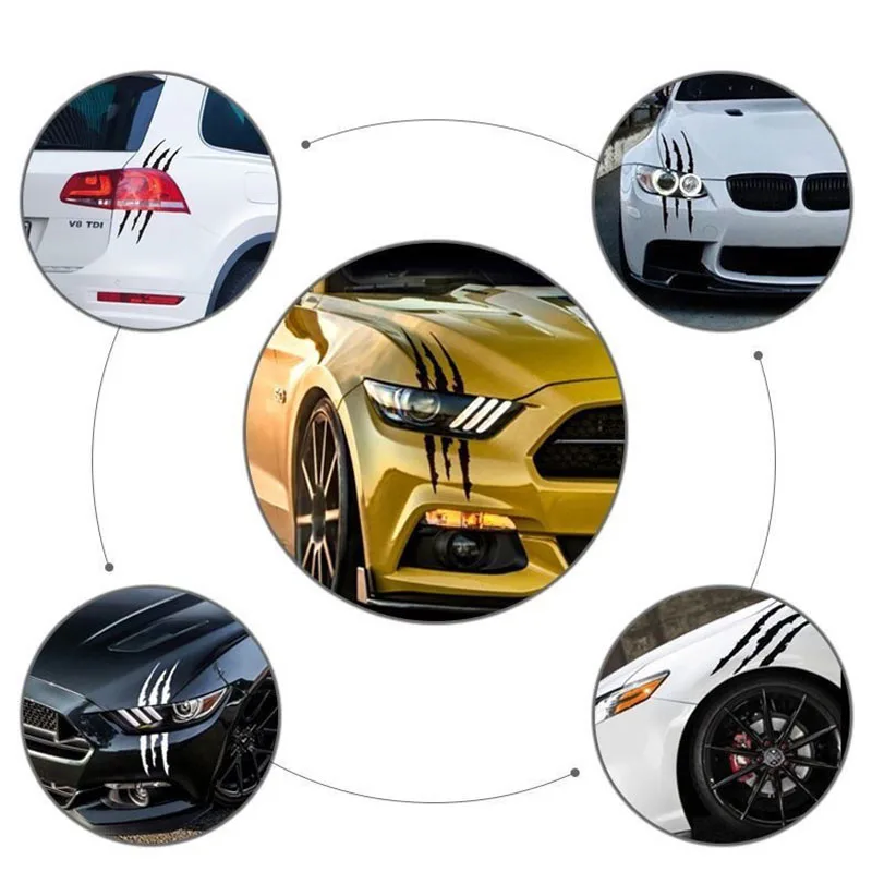 Универсальная фара наклейка в полоску с когтями для Skoda Octavia Fabia Rapid Superb Yeti Roomster |