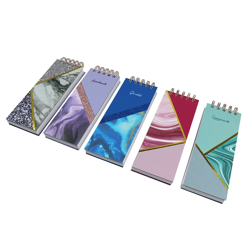 

Маленький блокнот на спирали из полиуретана с блестящим покрытием, материал, планировщик, журнал, список покупок, список записей