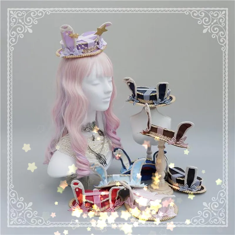 Миниатюрная шляпа для косплея Алиса в стране чудес | Тематическая одежда и