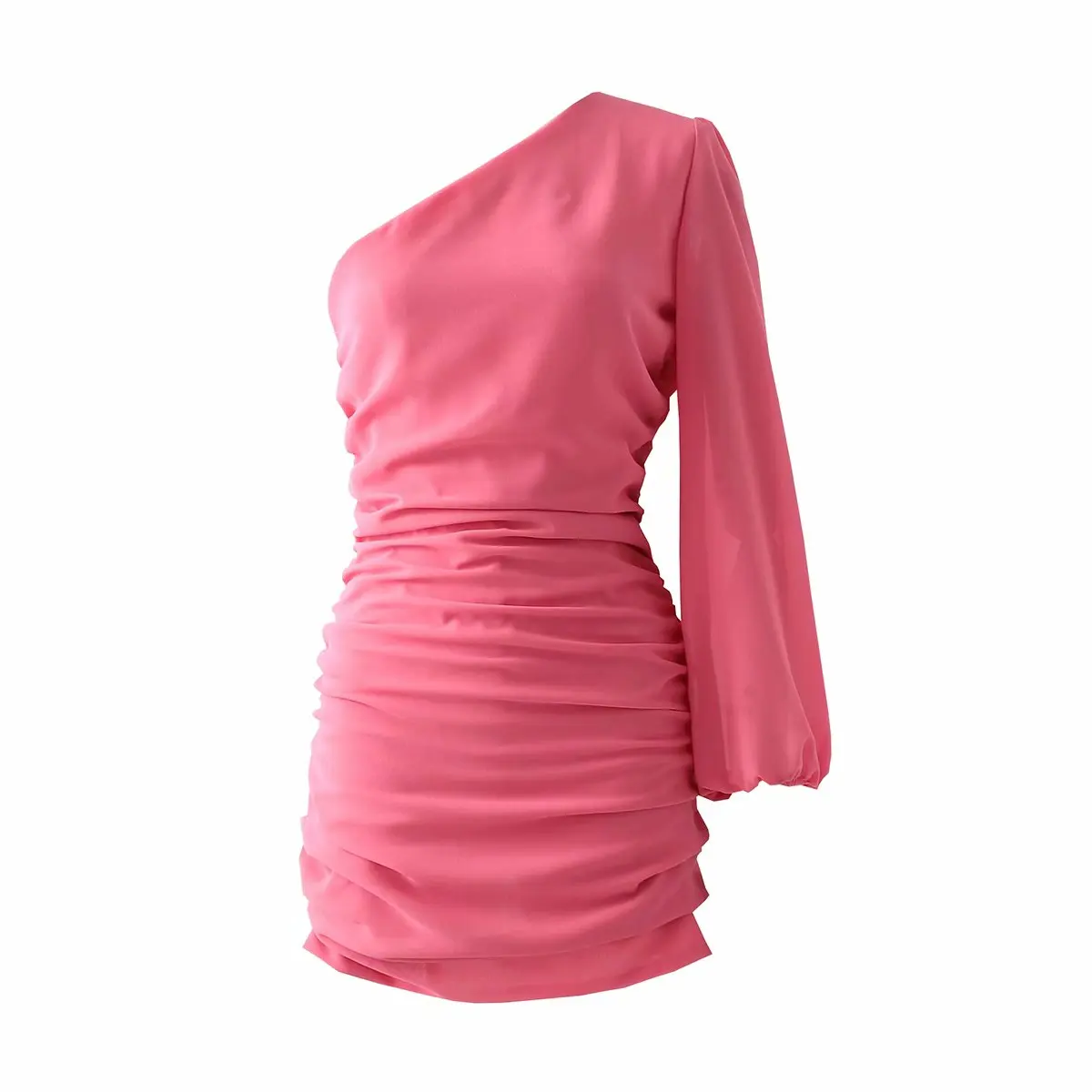 

New Summer Dress Women Single Puff Sleeve elegant Casual Vogue Chic Lady Sexy Party Dress Woman Prom Dresses Robe Femme
