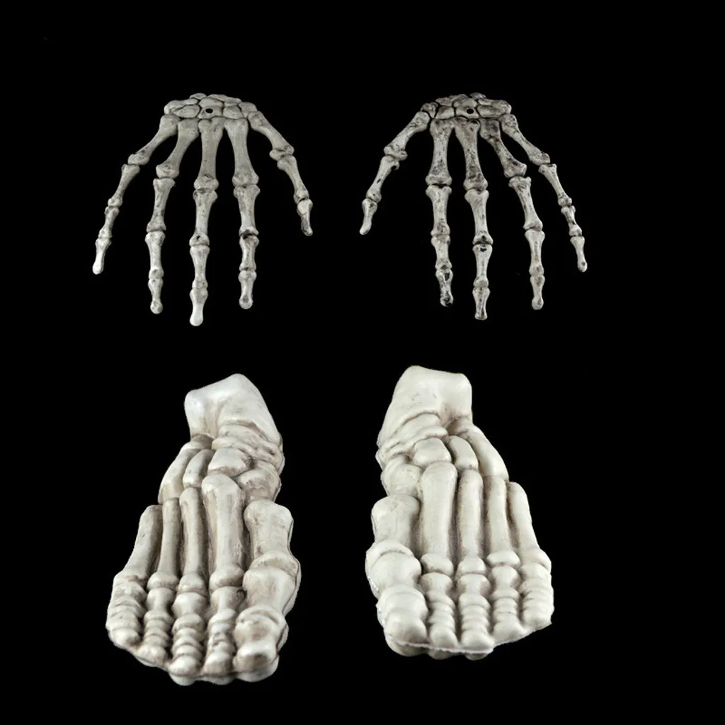 Реквизит для Хэллоуина украшение вечеринки скелет человеческого черепа