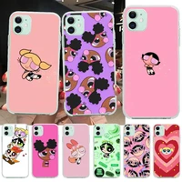 cute cartoon girl phone case for iphone 13 12 11 pro max mini xs max 8 7 plus x se 2020 xr silicone soft cover