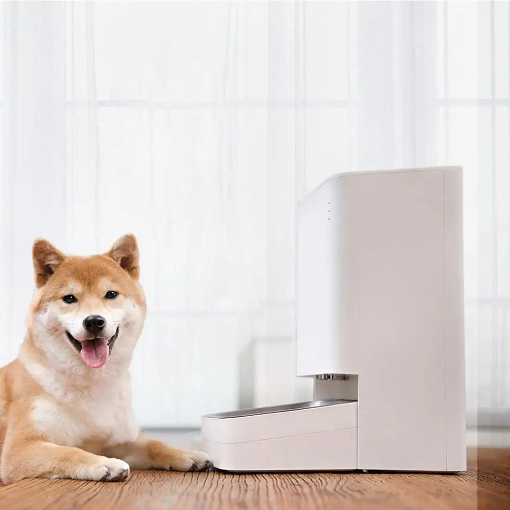 Xiaomi-alimentador inteligente para mascotas, alimentador con Control remoto por voz, Control cuantitativo Regular y autom&aacute;tico, con la aplicaci&oacute;n Mijia-1