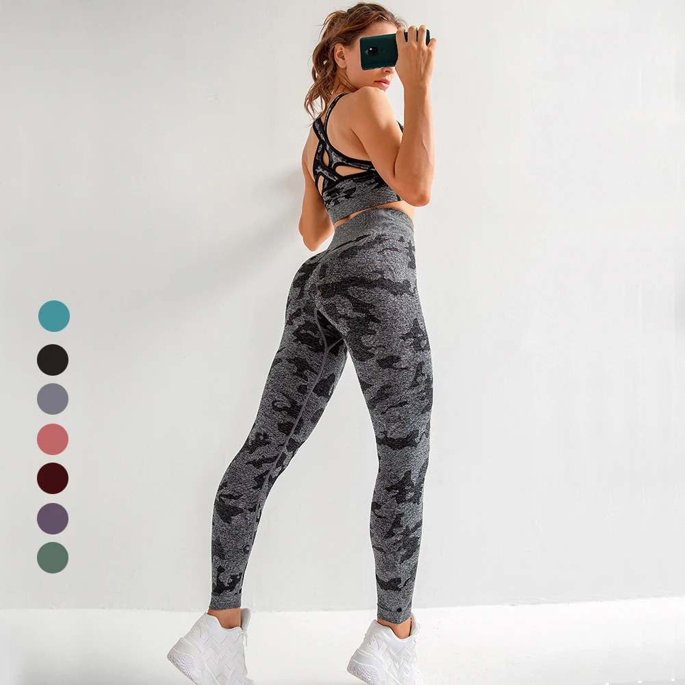 

Camo Seamless Leggings High Waist Booty Sport Legging Women 2nd Edition Female Scrunch Leggings Yoga Gym Compression Pants Women