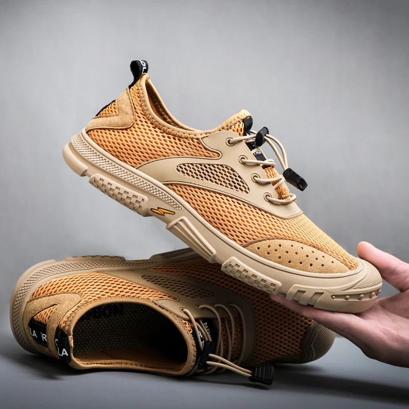 

JICHI 2021 Sneaker Male Summer Breathable Mesh Men's Sneakers for Men Shoes Casual Comfort Slip on Chaussure Zapatillas Hombre