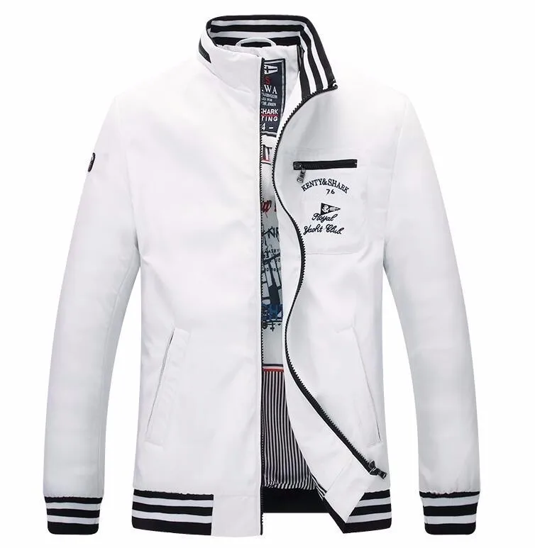 Акула для мужчин s куртки Eden Slim Fit Aeronautica наивысшего качества Повседневная брендовая одежда верхняя одежда Новейший парк весна осень Мужская куртка