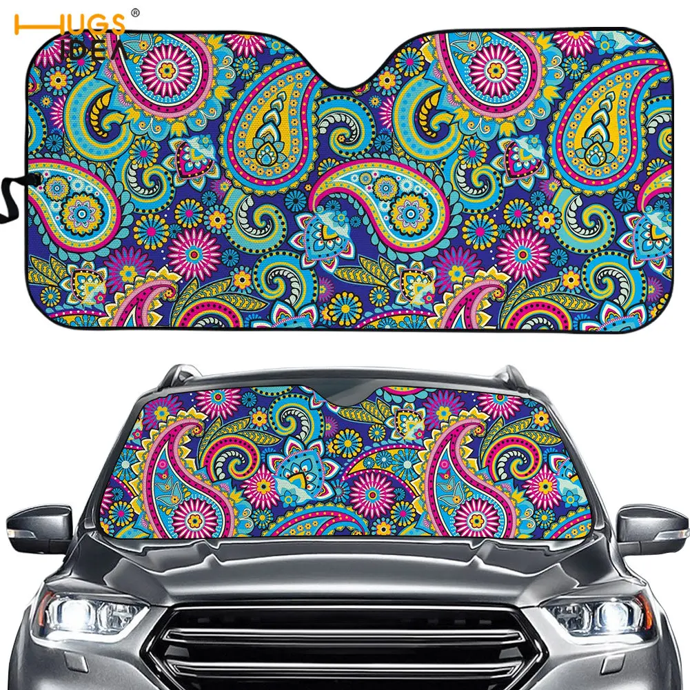 Hoho искусство Pasiley дизайн складной солнцезащитный козырек для ветровых стекол