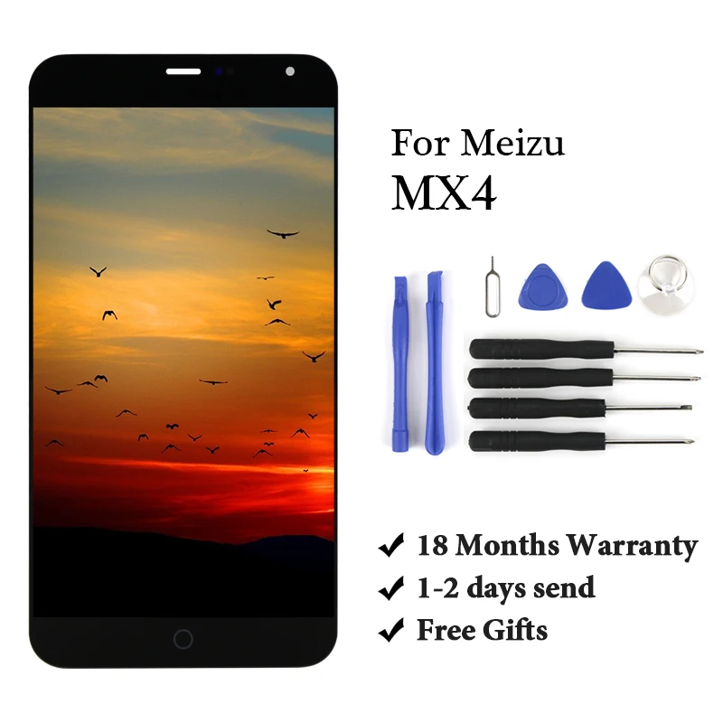 ЖК-дисплей для Meizu MX4 кодирующий преобразователь сенсорного экрана в сборе Digiziter