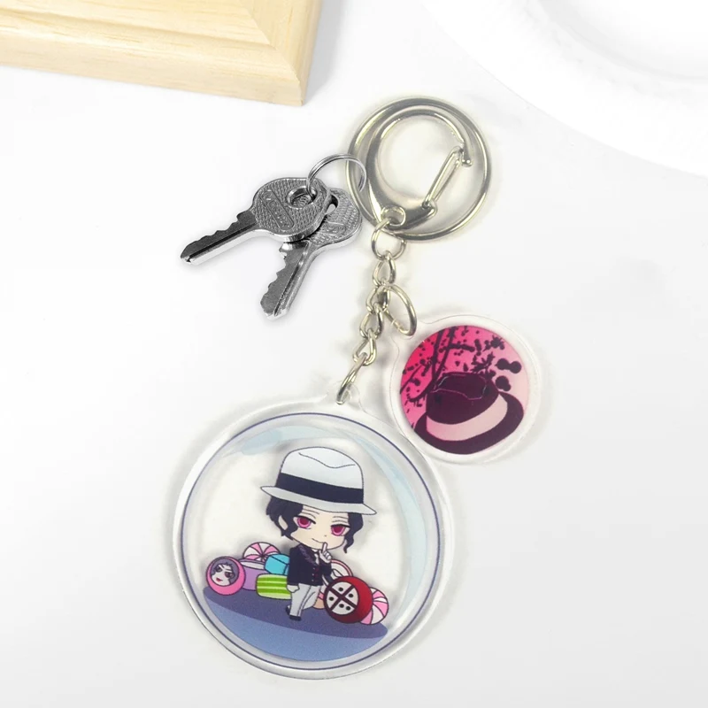 

Ghost Slayer Blade Ghost Slayer Acrylic Animation Peripheral Two-dimensional Epoxy Keychain