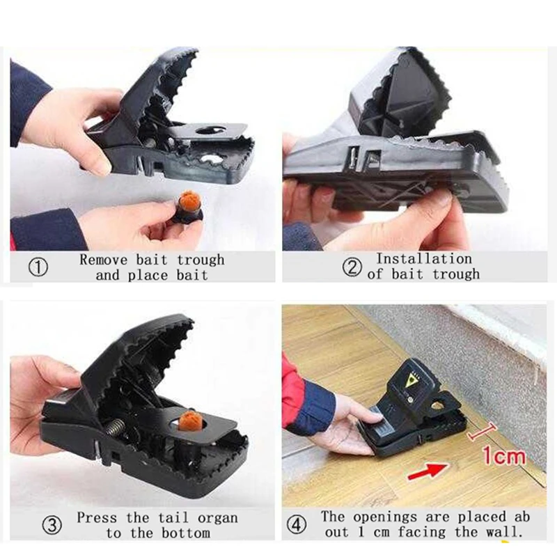 Высококачественная пластиковая искусственная ловушка для мыши мышей борьбы с