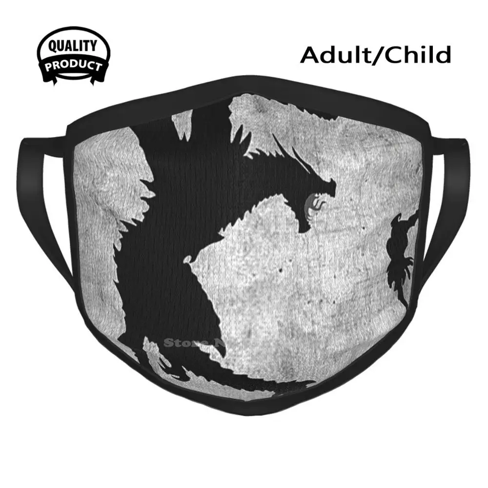 

Ветрозащитная Спортивная маска Skyrim с рисунком сказочного дракона для игр