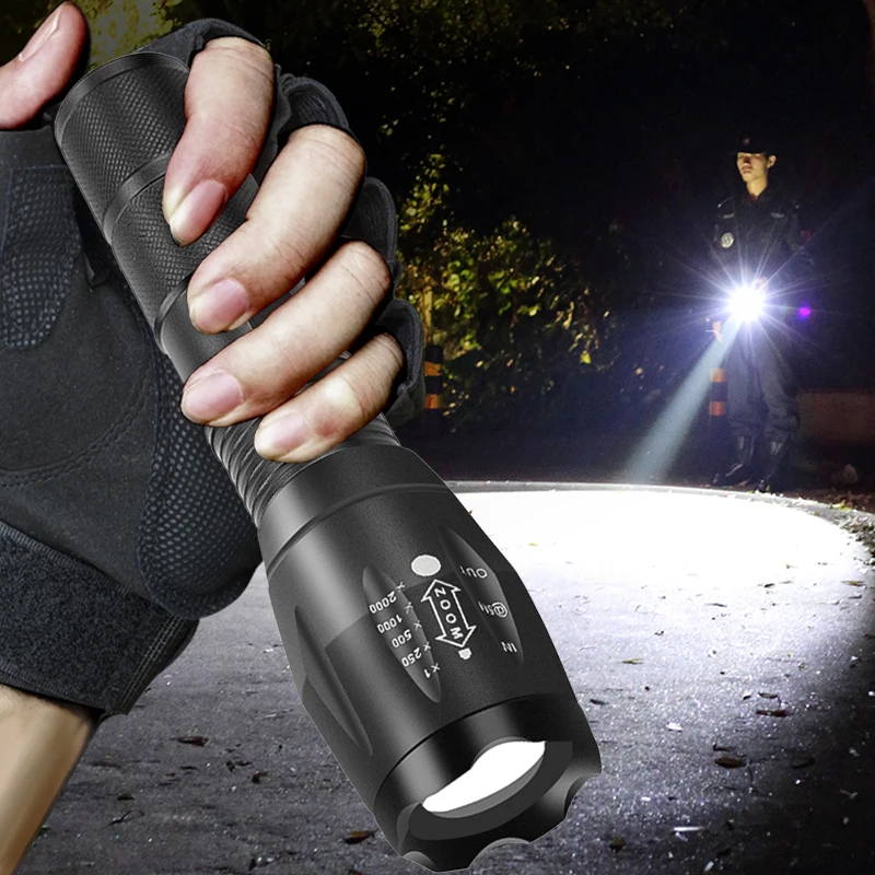 Ультра яркая светодиодная вспышка светильник фонарь T6/L2 5 режимов защита от