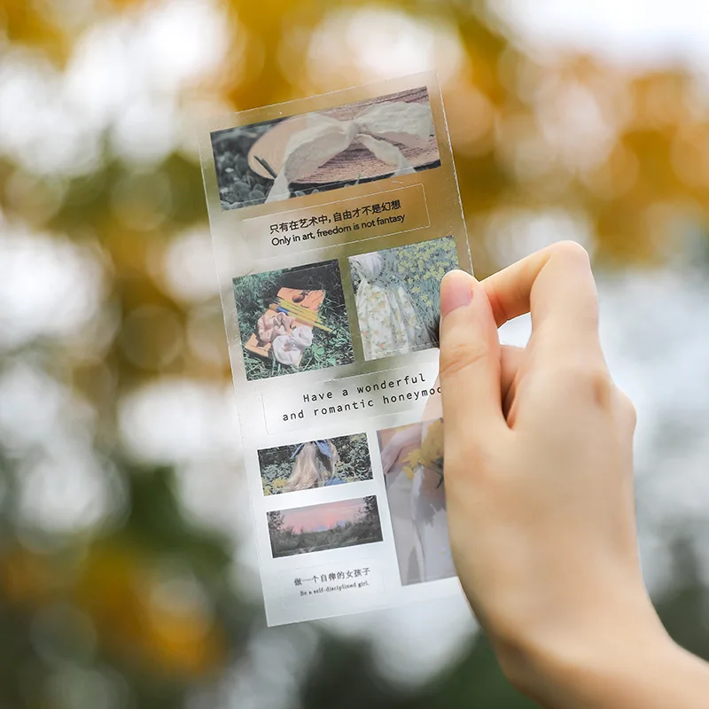 5 листов ПВХ креативные прозрачные декорации Декоративные наклейки для