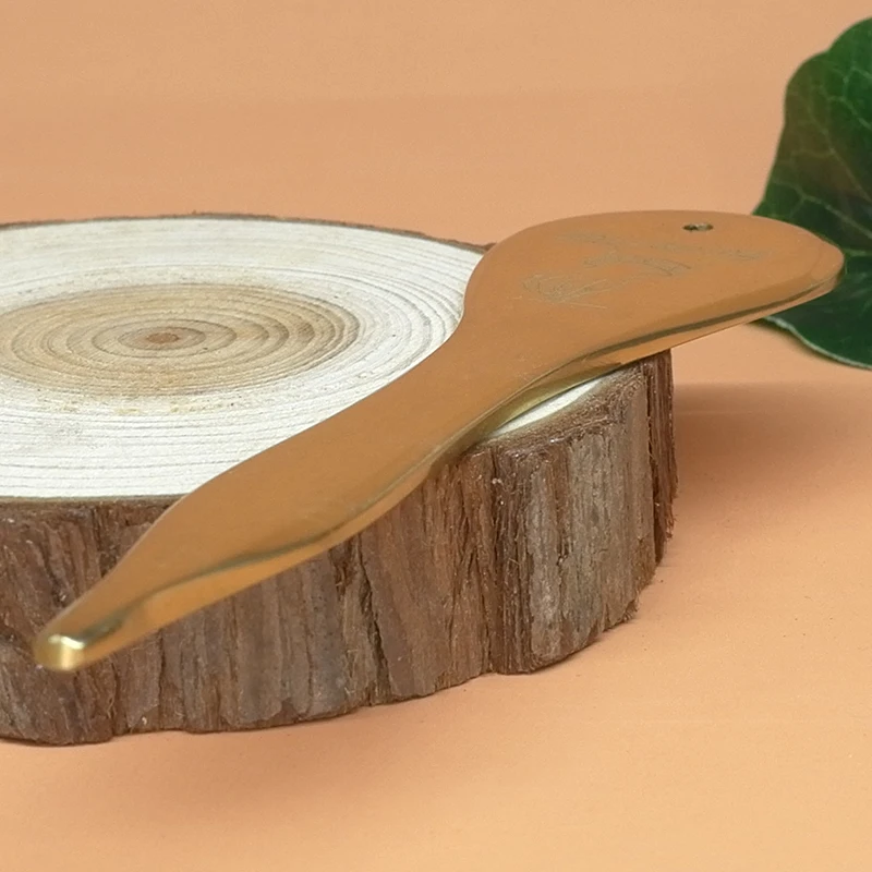 Инструмент Для Массажа Гуаша Tontin медный скребок для лица шеи удаления морщин