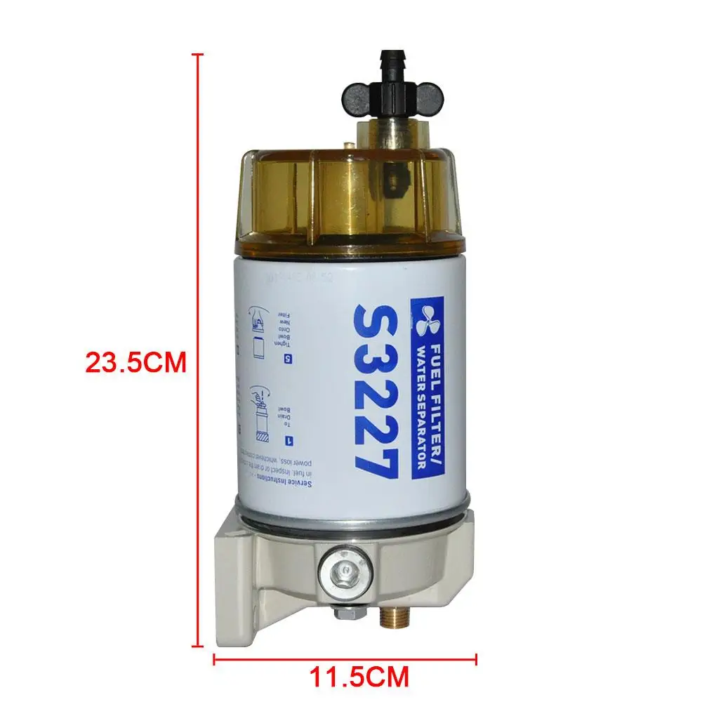 

Diesel Filter Water Separator High Quality Fuel Filter Speedboat Separator R12T Replacement for Outboard Motor Durable Spin-On