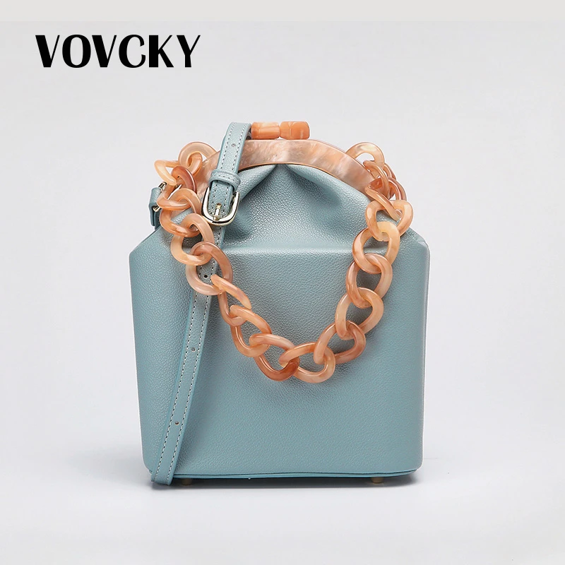 Роскошные Сумки женские Дизайнерская коробка сумка женская синяя цепочка Топ