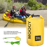 20l 10l tow rope sand sack 2 in 1 sand anchor waterproof dry bag storage drift bags dock line for kayak jet ski rowing small