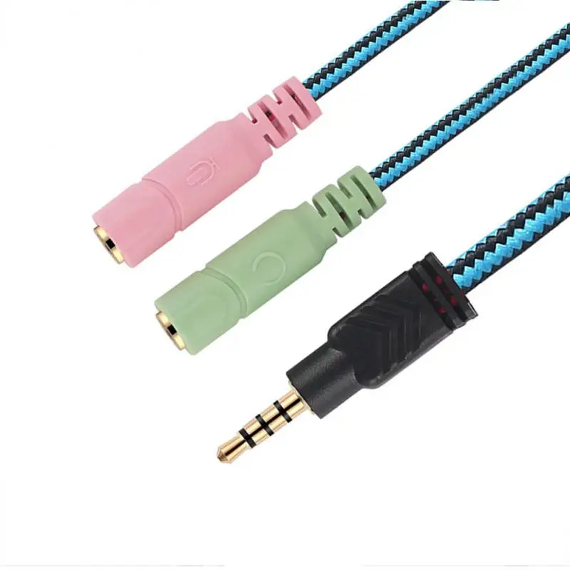 В наличии! 2/1PCS3.5mm Jack кабель постоянного тока адаптер гарнитуры Y сплиттер аудио 2