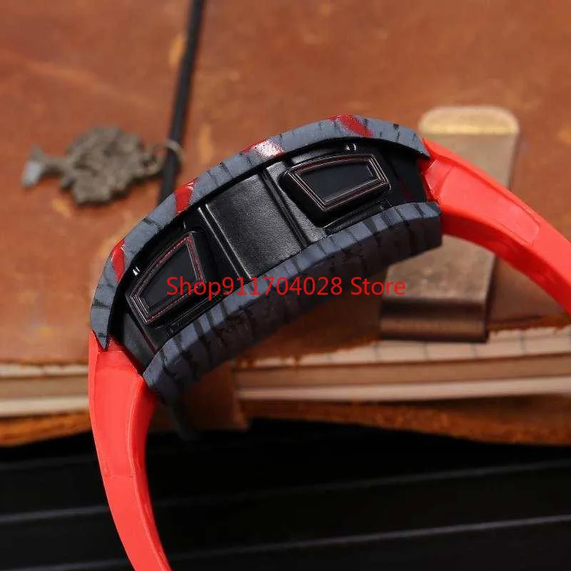 

new 6-pin watch limited edition men's watch top luxury full-featured quartz watch silicone strap Reloj Hombre gift