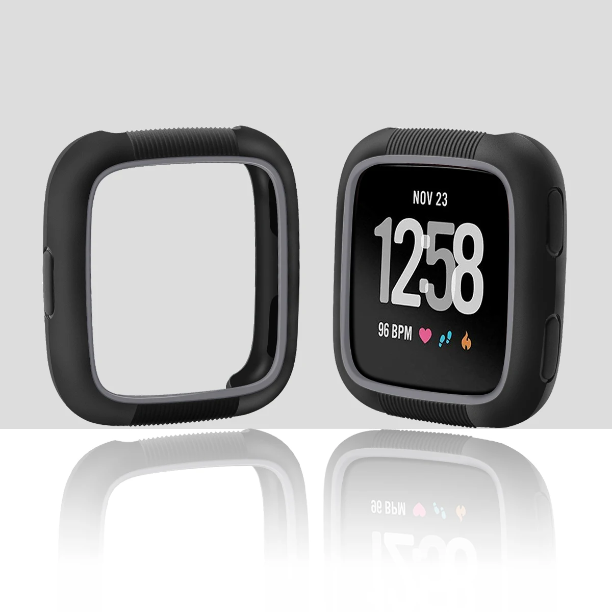 Защитный чехол для экрана Fitbit Versa из силикона и ТПУ с защитой от падения