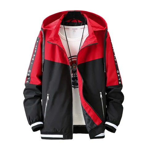 Куртка с капюшоном мужская размера плюс Ветровка Весна Осень Красивая Студенческая Повседневная куртка со съемным капюшоном спортивная куртка 10XL 165 кг