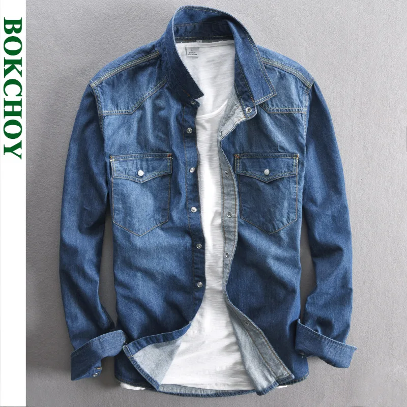Новинка весна лето 2020 мужская повседневная джинсовая куртка|Повседневные