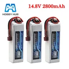 4S RC LiPo power Battery 14,8 V 2800mAh 40C для радиоуправляемого самолета вертолета квадрокоптера радиоуправляемых автомобилей дрона аккумулятор 4S TXT60JST Plug