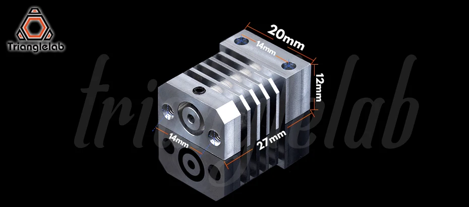 Trianglelab CR10 радиатор все металлические Hotend upgrade Kit для CR-10 Ender3 принтеры micro swiss CR10 hotend Титан тепловой выключатель