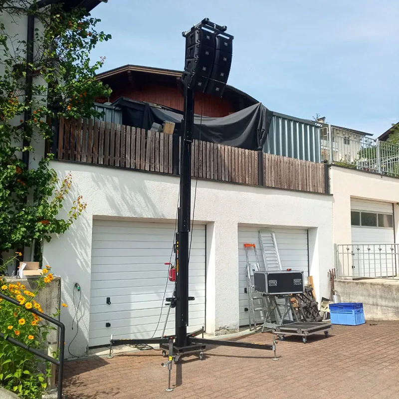 Двойная 8 дюймовая линейная акустическая система встроенный усилитель Активная