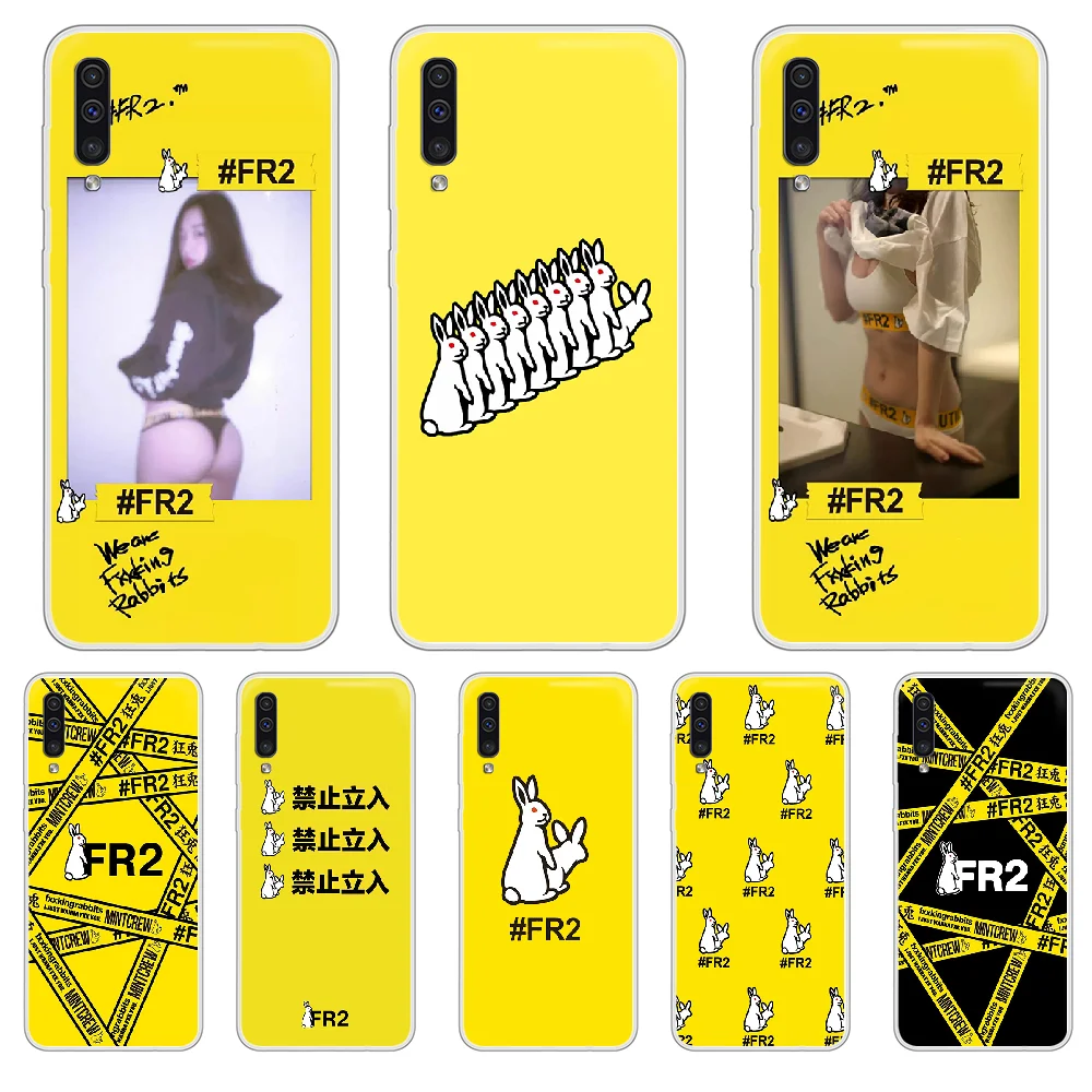 Японский тренд FR2 crazy rabbit чехол для телефона XIAOMI Redmi Note 3 4 5 6 7 8 9 9s Pro max 8T 4X Прозрачный