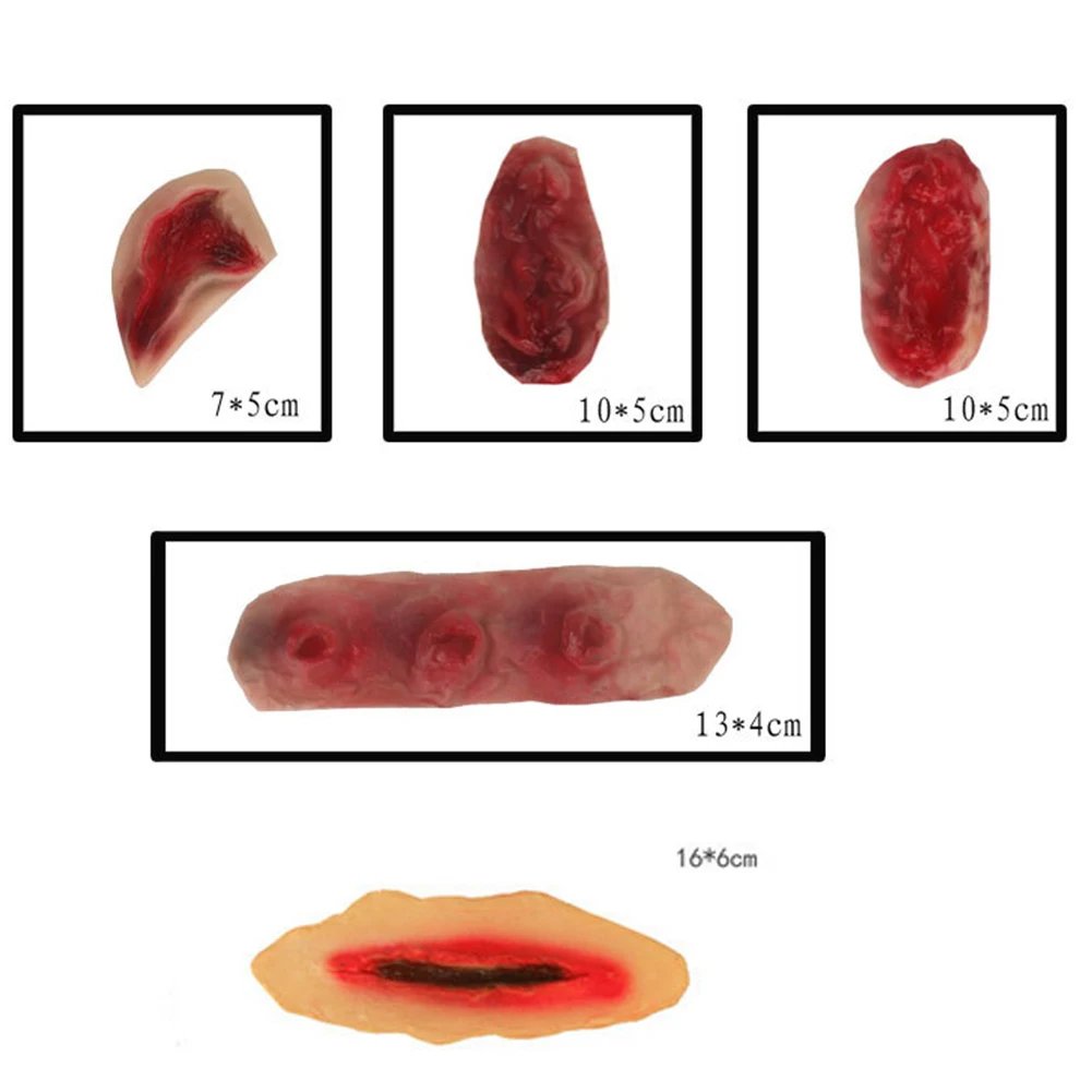 Хэллоуин ужас моделирование кровавый пластырь для ран латекс поддельные шрам