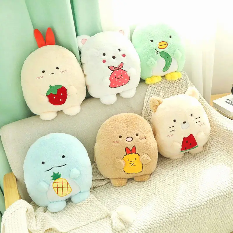 Японская плюшевая игрушка в стиле аниме Пингвин полярный медведь грелка для рук