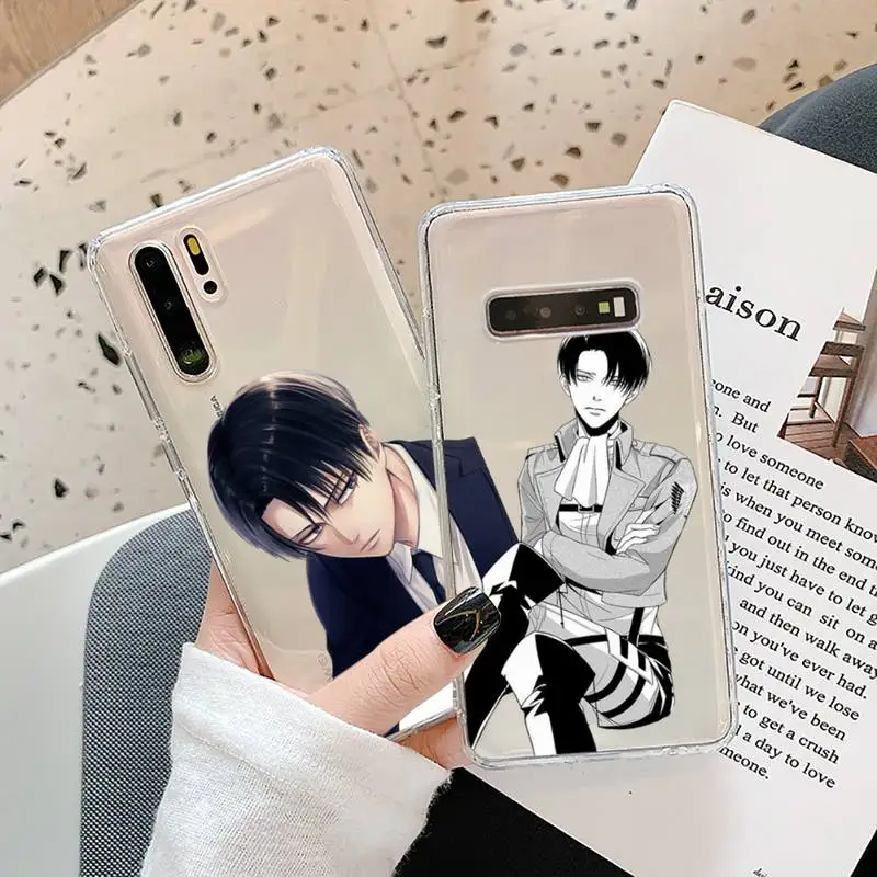 

Attack on titan Phone Case Transparent for Samsung A52 A51 A71 A70 A12 A40 A10 A31 A21 A30 S20 S21 plus Lite Ultra