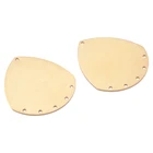 Необработанная латунная КАПЛЕВИДНАЯ подвеска с 6 звеньями, штамповочная бирка, Ювелирная фурнитура, подвеска, ожерелье, сделай сам, изготовление сережек, 10 шт.