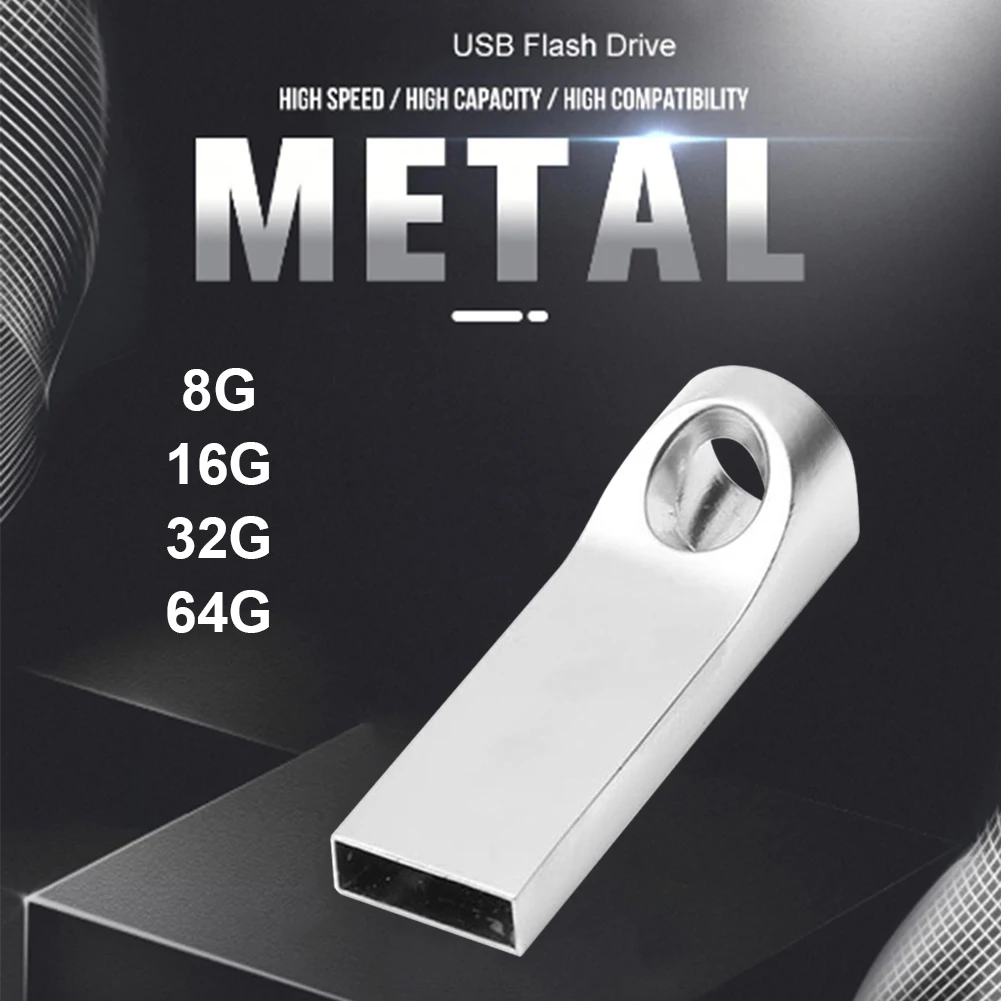 

Металлический водонепроницаемый USB флеш-накопитель объемом 64 ГБ, 32 ГБ, 16 ГБ, 8 Гб