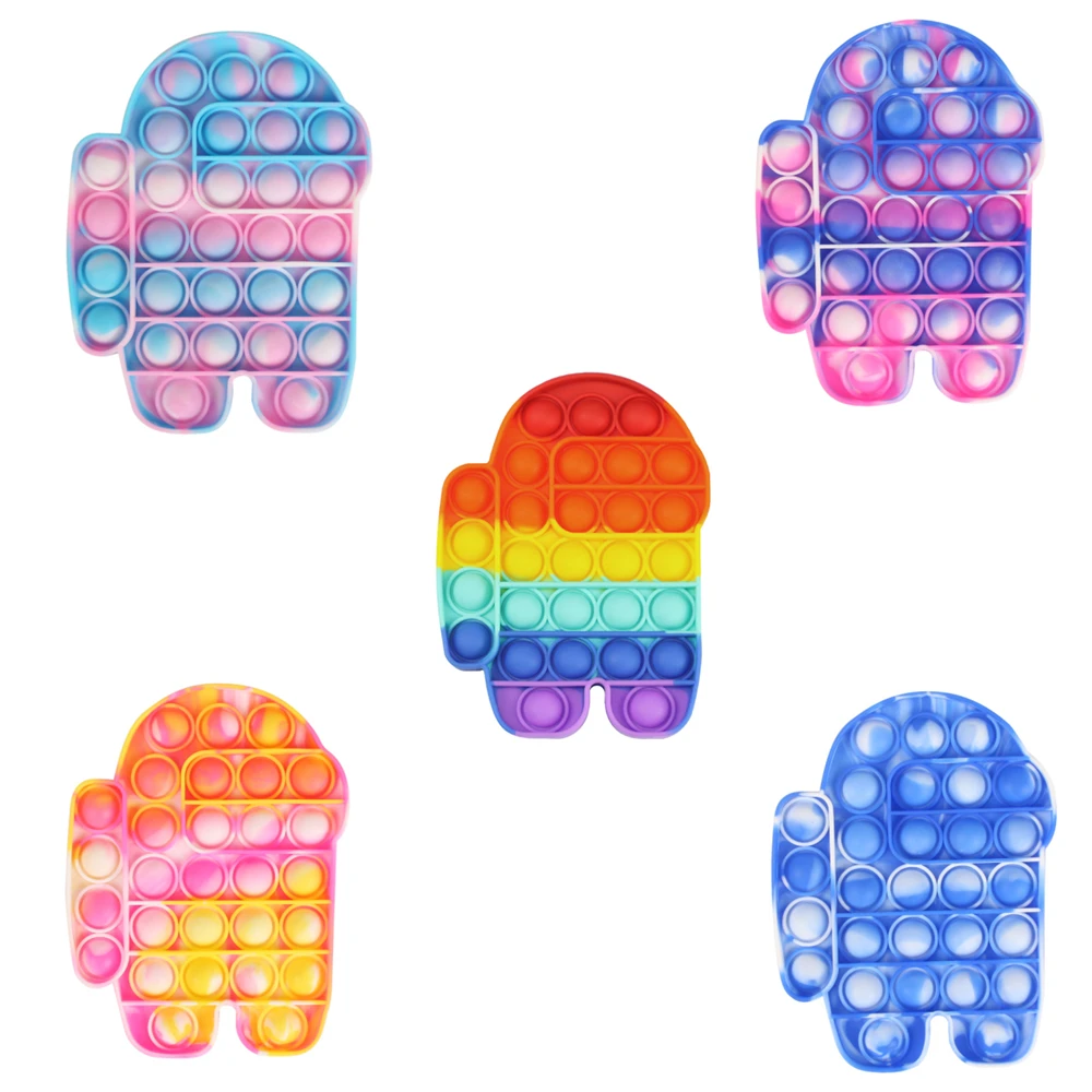 Игрушки-фиджеты пуш-поп сенсорные пузырьки умные игрушки для детей сжимаемые
