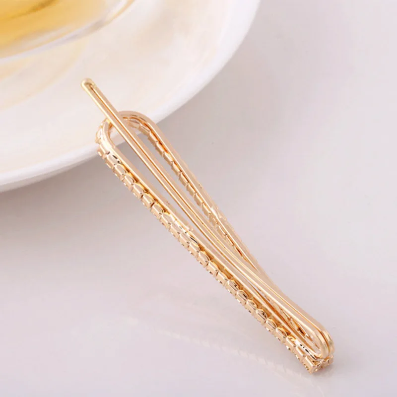 Заколки для волос с кристаллами женщин и девушек модные заколки из сплава