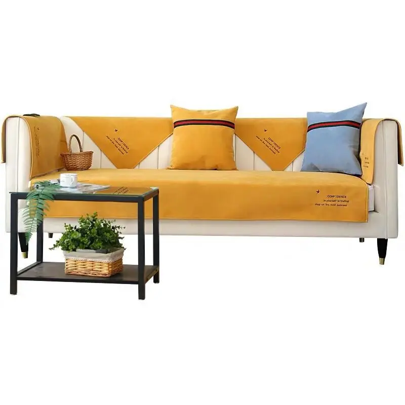 

Waterproof Sofa Cover Towel Cushion Anti-slip Pet Pad Diaper Four Seasons classic Sofa Towel Solid Color Simple Window blanket