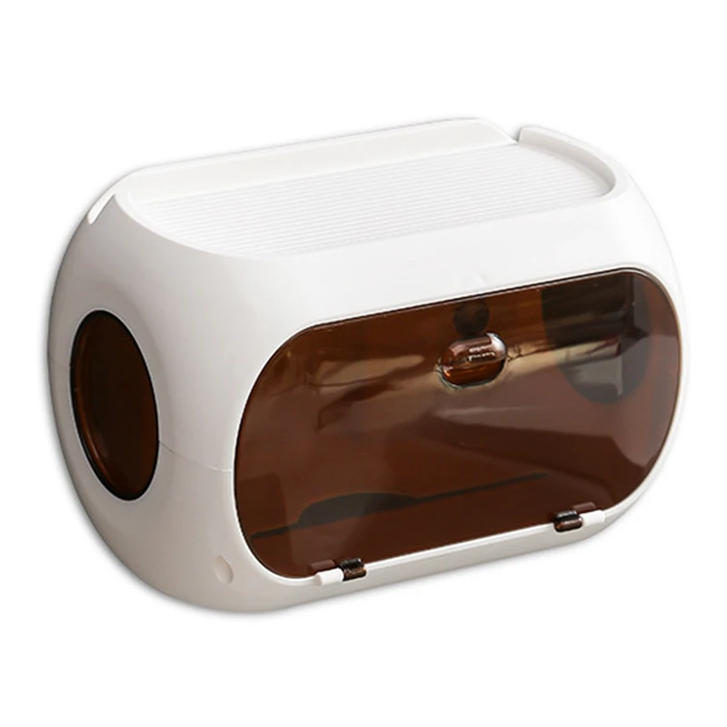 

Настенный держатель для туалетной бумаги, водонепроницаемый контейнер для хранения салфеток, без перфорации, стойка для хранения бумаги в ...