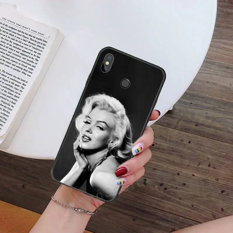 

American famous singer Marilyn Monroe Phone Case For Xiaomi Redmi note 7 8 9 t max3 s 10 pro lite Luxury brand shell funda coque
