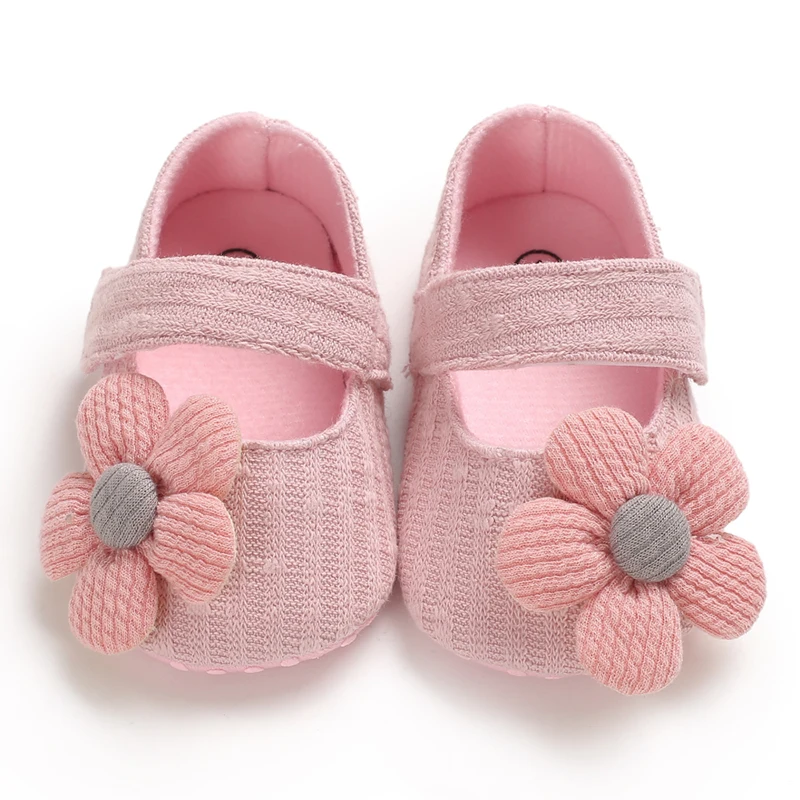 

Baby Girl Shoes Lovely Flower Cotton Shoes Anti-Slip Kids Soft Sole Toddler Shoes Princess Shoes 0-18 Month