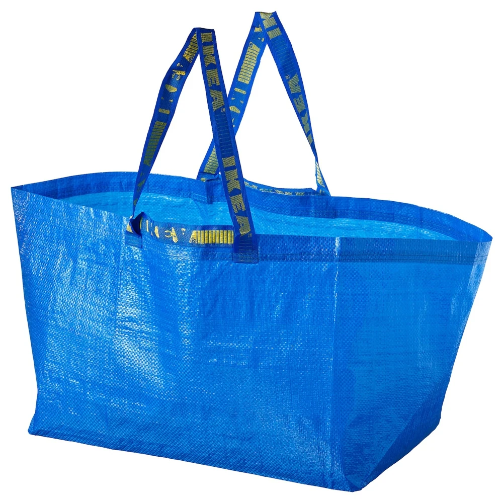 Bag FRAKTA Swedish Quality Products large blue 55x37x35 cm / 71 l bags storage of things items for Home Organization Garden | Дом и сад