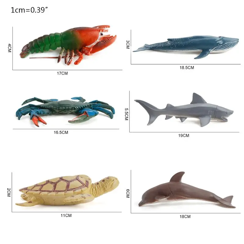 

12Pcs/Set Mini Animal Model Simulation Ocean Marine World Sea Life Education Toy G88E