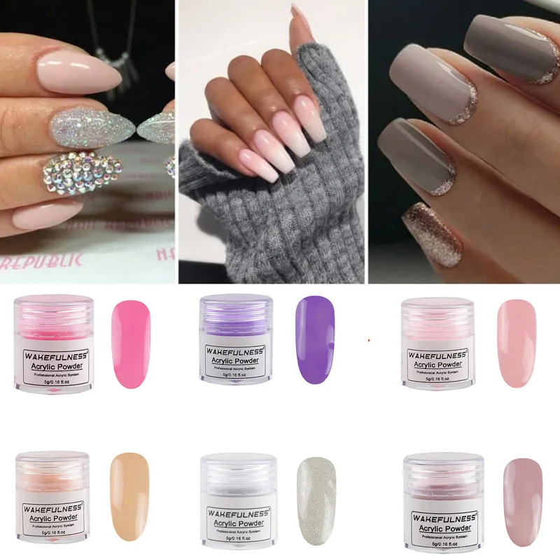 Акриловая пудра для ногтей 5 г нейл арта резьба/наращивание акриловая Гель лак